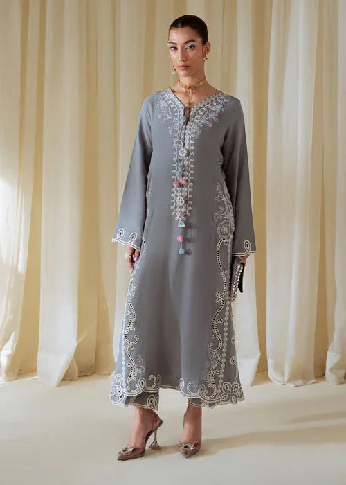 Saira Shakira | Basic Pret 25 | Sapphire Whisper - Aqsa Fabrics