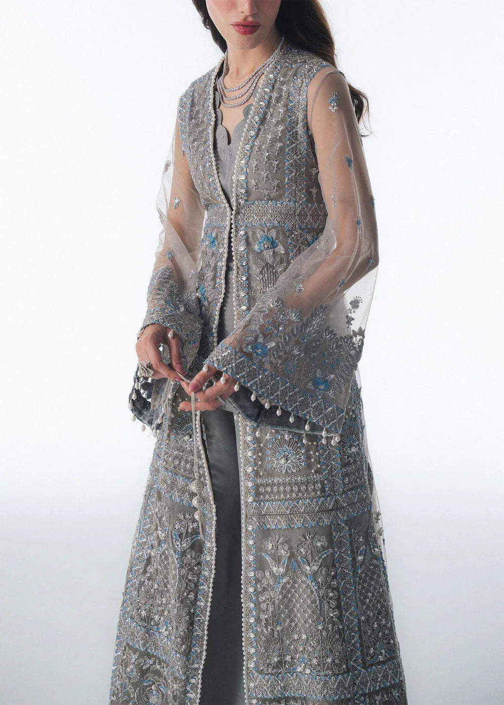 Sadaf Fawad Khan | Festive 25 | Overcast Whisper - Aqsa Fabrics