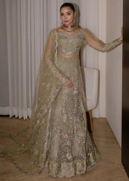 Sadaf Fawad Khan | Wedding Festive 25 | Seafoam - Aqsa Fabrics