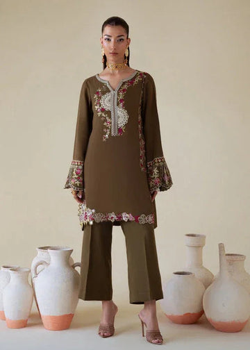 Saira Shakira | Basic Pret 25 | Moss - Aqsa Fabrics