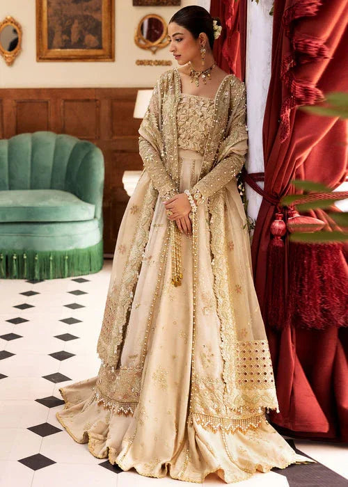 Sadaf Fawad Khan | Wedding Festive 25 | Ivory Celeste - Aqsa Fabrics