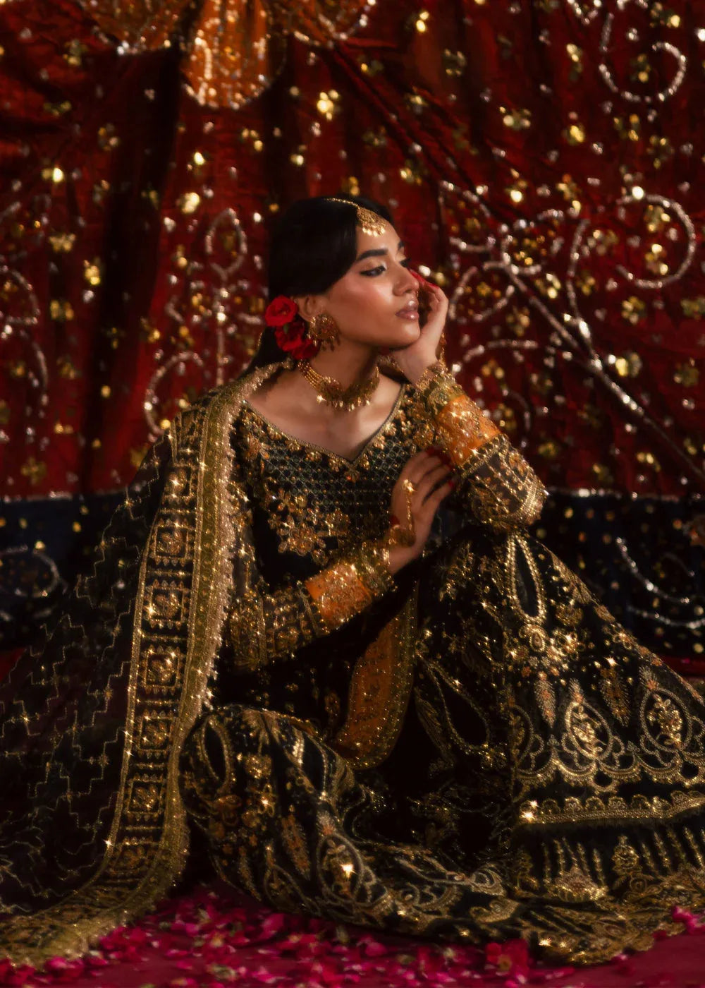 Maria Osama Khan | Jhil Mil Wedding Festive | Surmayi - Maria Osama - Aqsa Fabrics