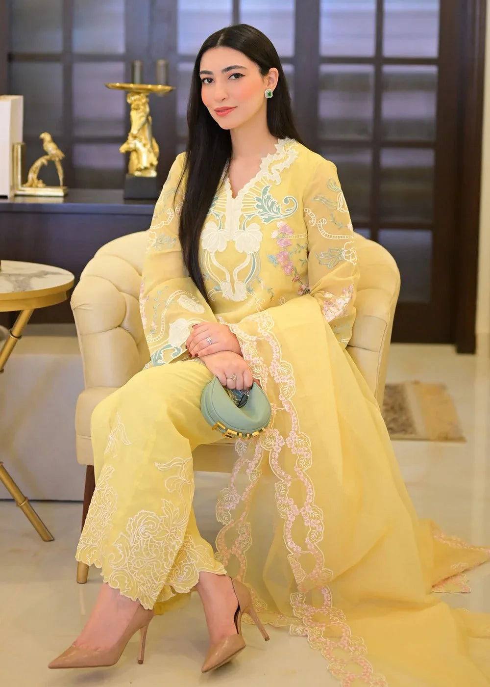 Saira Shakira | Rosea Casual Pret 25 | Dandelion Hues - Aqsa Fabrics