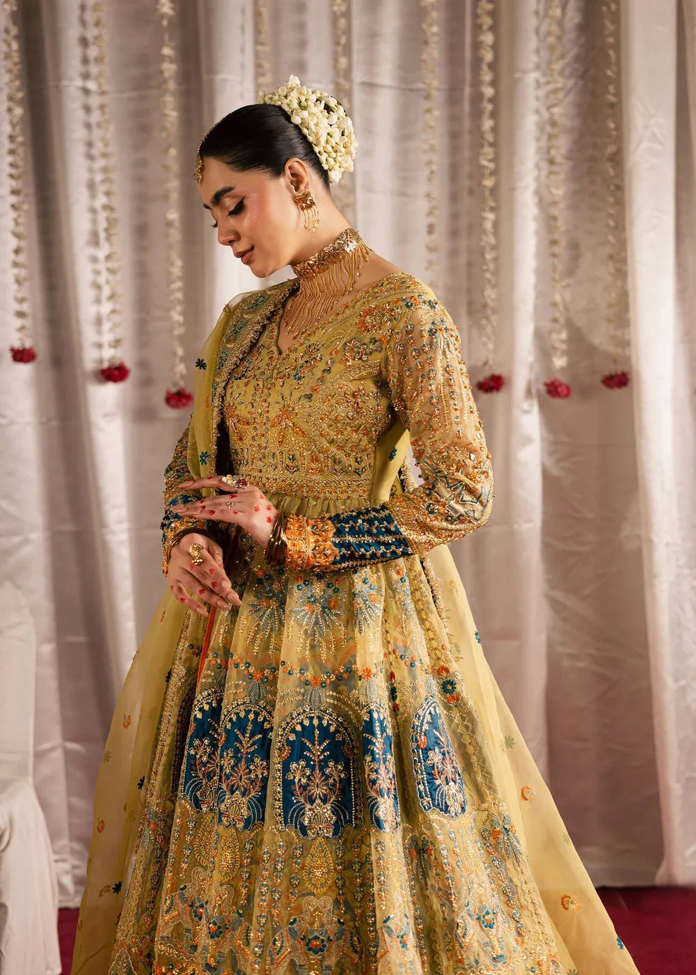 Maria Osama Khan | Jhil Mil Wedding Festive | Sunehri - Maria Osama - Aqsa Fabrics