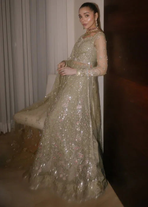 Sadaf Fawad Khan | Wedding Festive 25 | Seafoam - Aqsa Fabrics