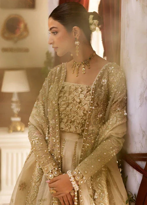 Sadaf Fawad Khan | Wedding Festive 25 | Ivory Celeste - Aqsa Fabrics