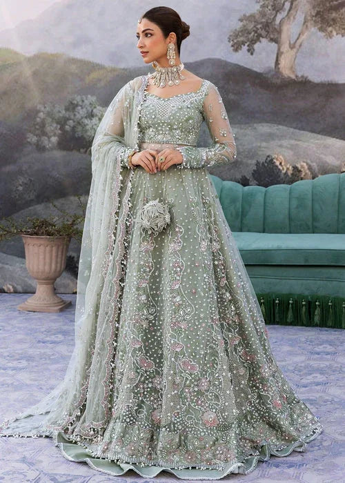 Sadaf Fawad Khan | Wedding Festive 25 | Seafoam - Aqsa Fabrics