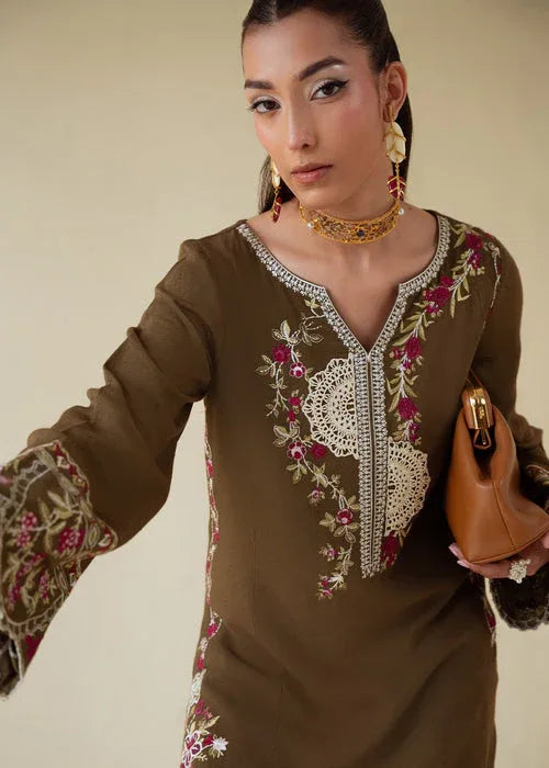 Saira Shakira | Basic Pret 25 | Moss - Aqsa Fabrics