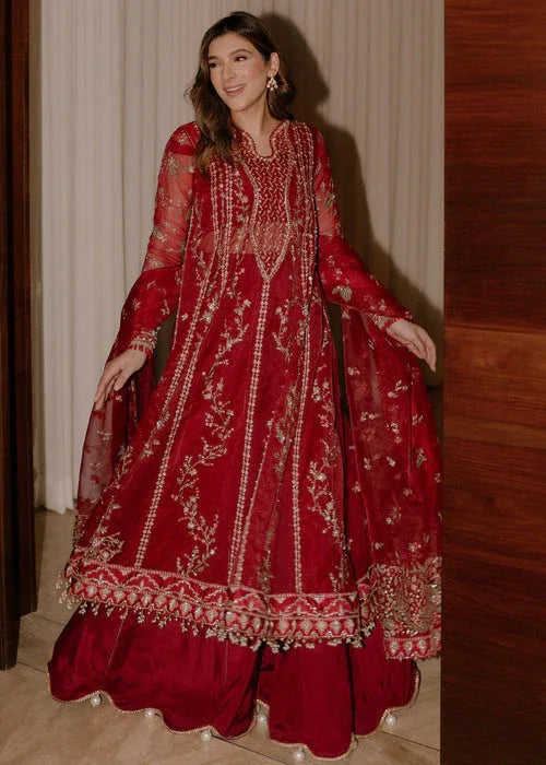 Sadaf Fawad Khan | Wedding Festive 25 | Scarlet - Aqsa Fabrics