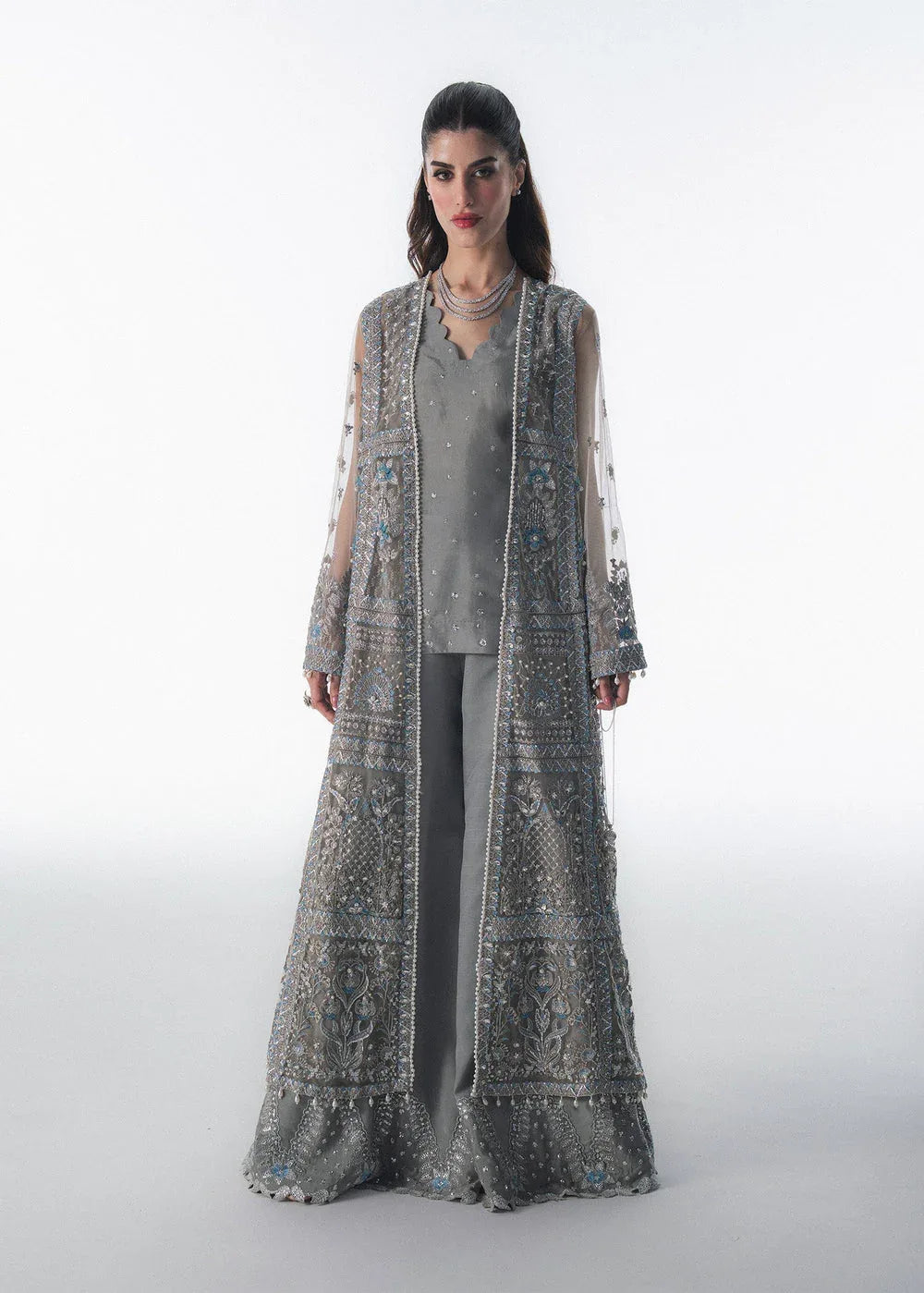 Sadaf Fawad Khan | Festive 25 | Overcast Whisper - Aqsa Fabrics