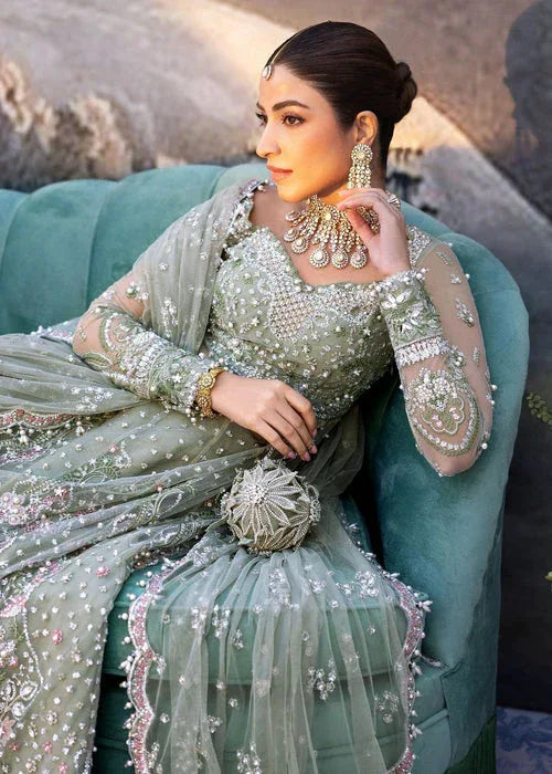 Sadaf Fawad Khan | Wedding Festive 25 | Seafoam - Aqsa Fabrics
