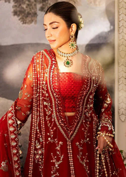 Sadaf Fawad Khan | Wedding Festive 25 | Scarlet - Aqsa Fabrics