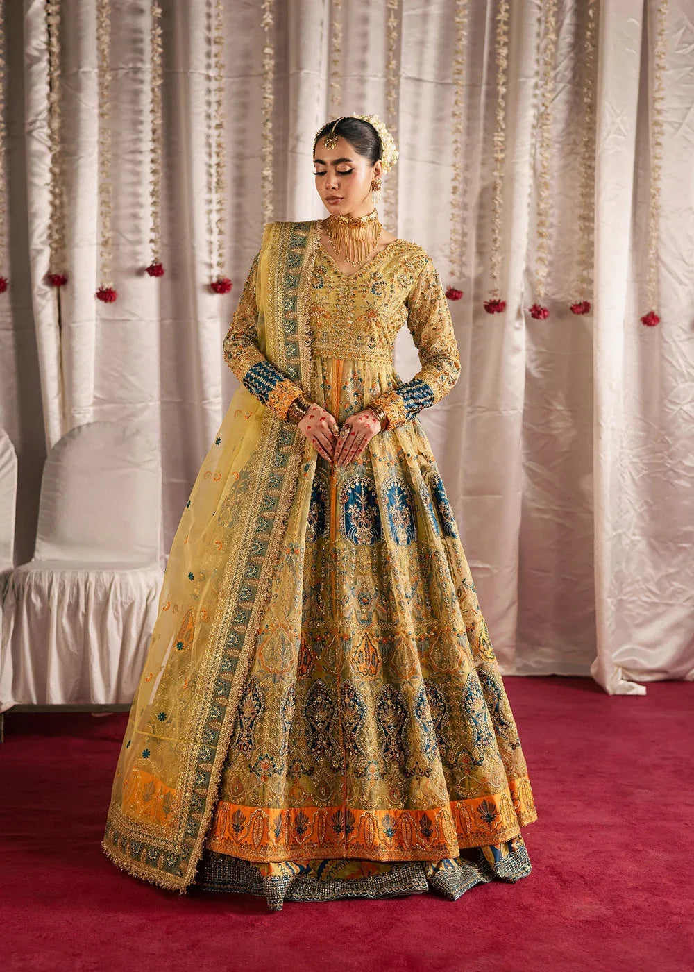 Maria Osama Khan | Jhil Mil Wedding Festive | Sunehri - Maria Osama - Aqsa Fabrics