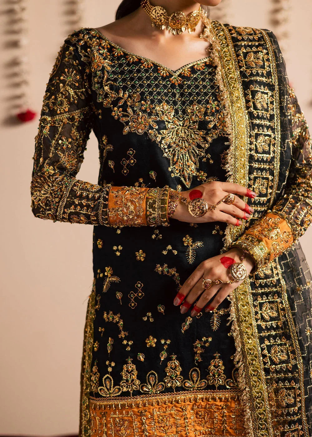 Maria Osama Khan | Jhil Mil Wedding Festive | Surmayi - Maria Osama - Aqsa Fabrics