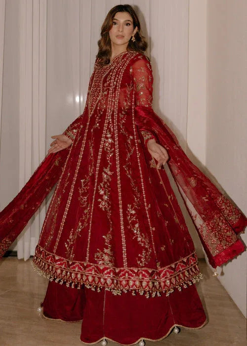 Sadaf Fawad Khan | Wedding Festive 25 | Scarlet - Aqsa Fabrics