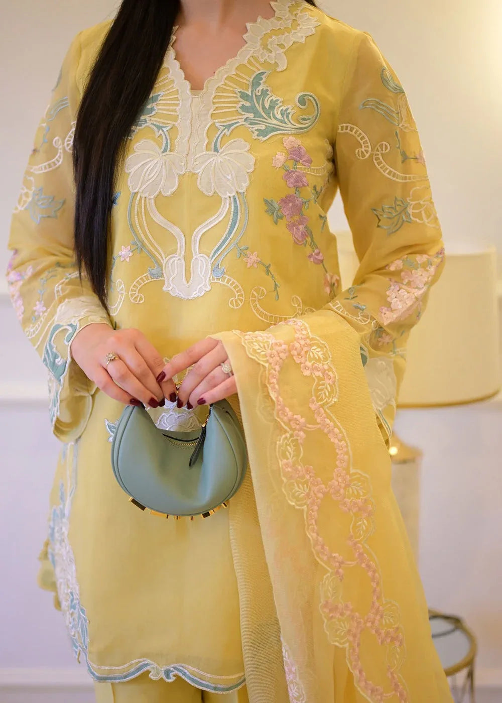 Saira Shakira | Rosea Casual Pret 25 | Dandelion Hues - Aqsa Fabrics