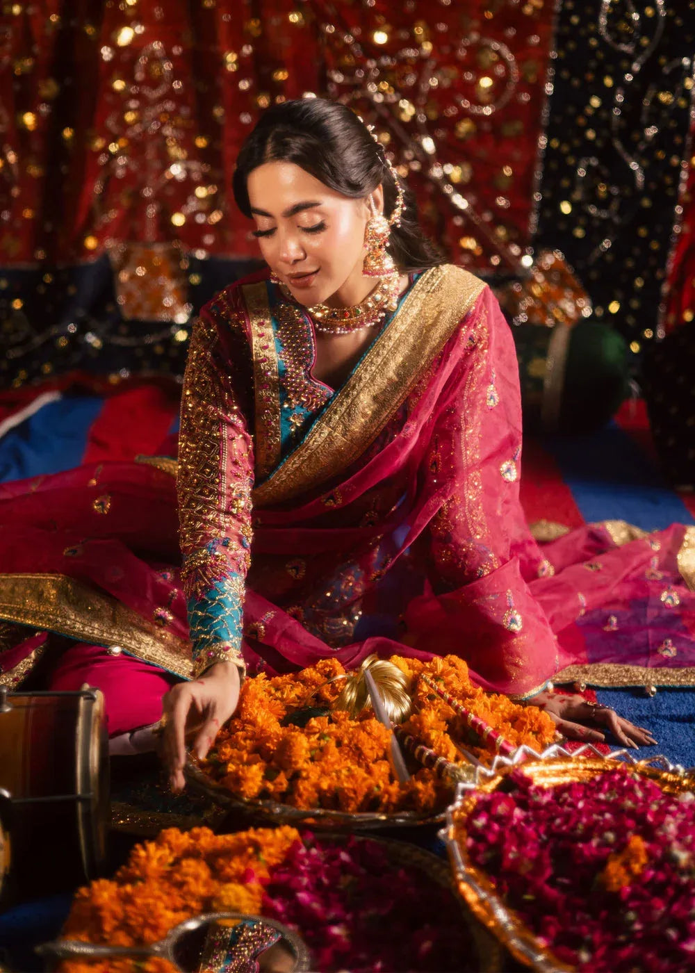 Maria Osama Khan | Jhil Mil Wedding Festive | Gulaboo - Maria Osama - Aqsa Fabrics