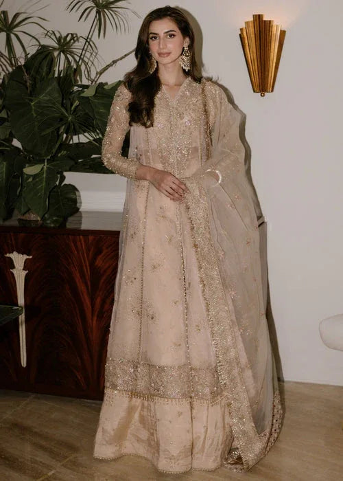 Sadaf Fawad Khan | Wedding Festive 25 | Ivory Celeste - Aqsa Fabrics