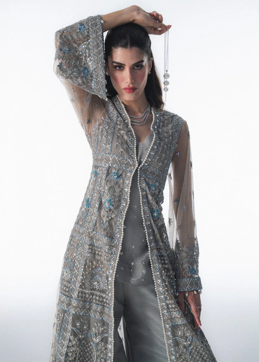 Sadaf Fawad Khan | Festive 25 | Overcast Whisper - Aqsa Fabrics