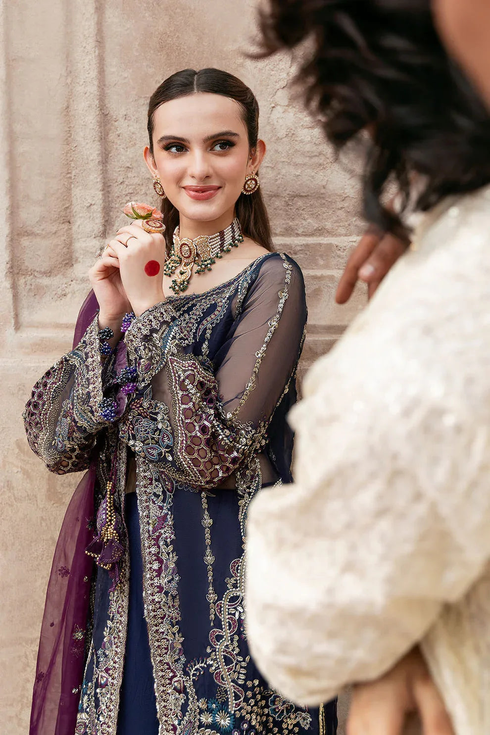 Shagna | Mehfil Festive Formals | SF-09-NEEL - Aqsa Fabrics