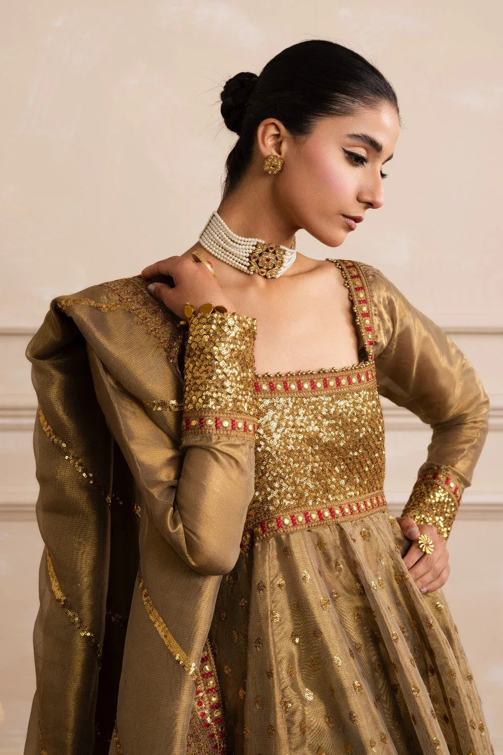 Maryum N Maria | Izara Formals | MERNEITH - MW40034 - Aqsa Fabrics