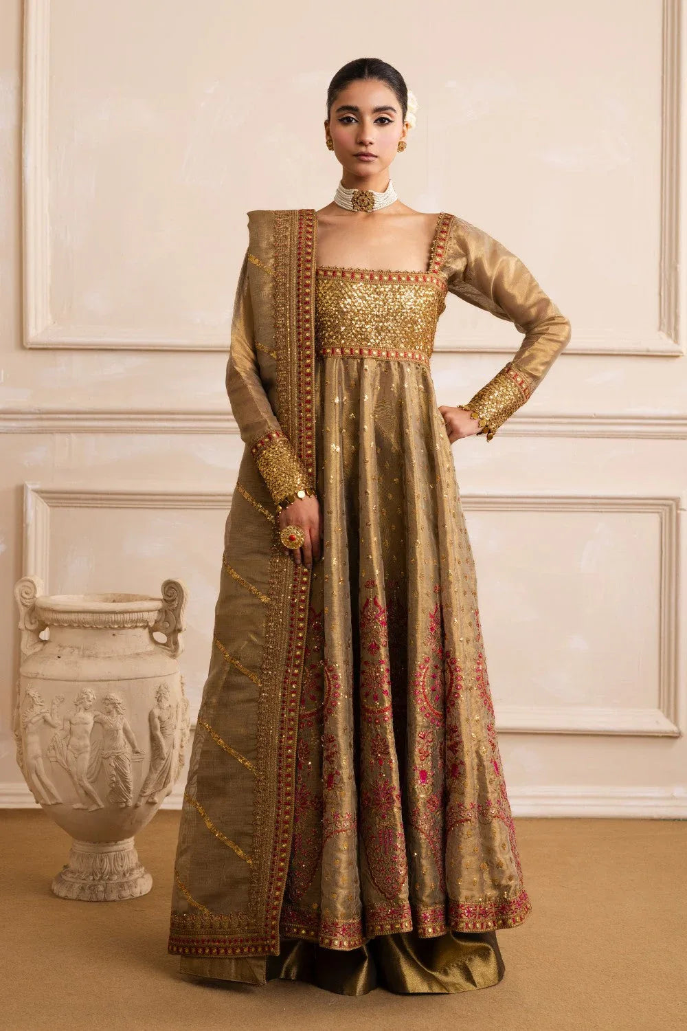 Maryum N Maria | Izara Formals | MERNEITH - MW40034 - Aqsa Fabrics