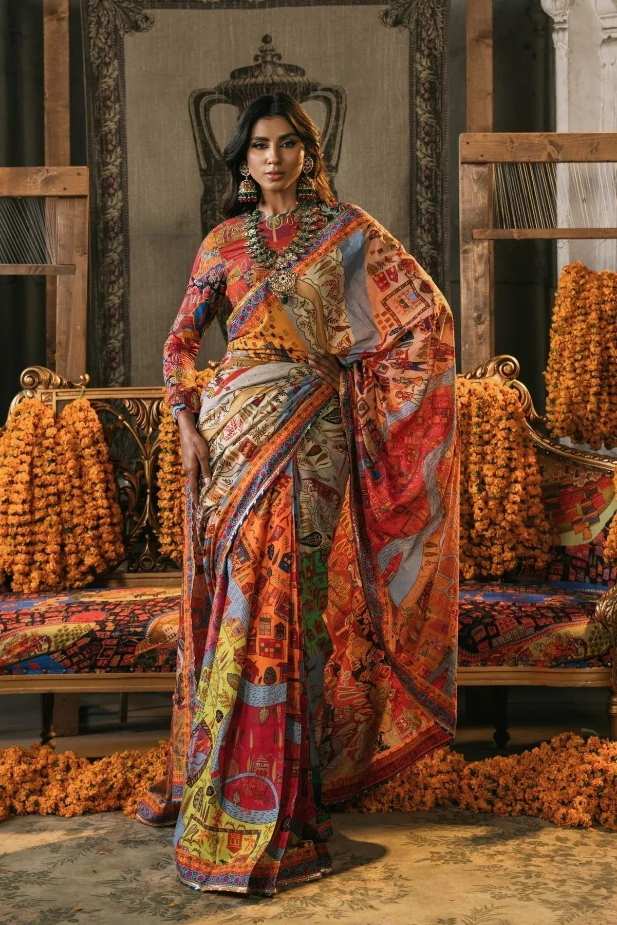 Fahad Hussayn | Lawn Banger | Mewar - Aqsa Fabrics