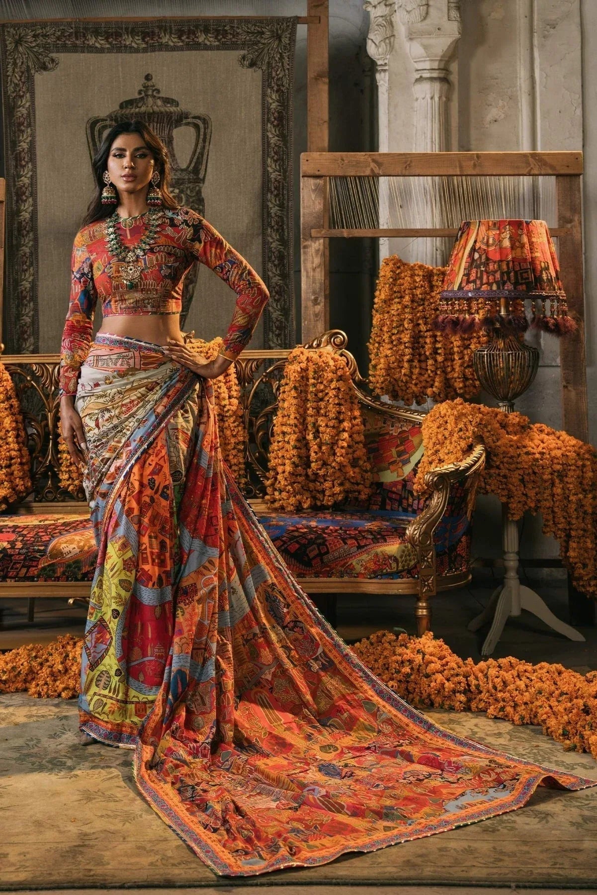Fahad Hussayn | Lawn Banger | Mewar - Aqsa Fabrics