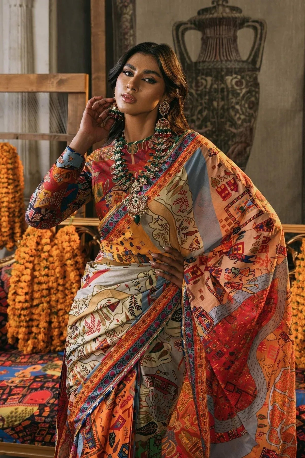 Fahad Hussayn | Lawn Banger | Mewar - Aqsa Fabrics