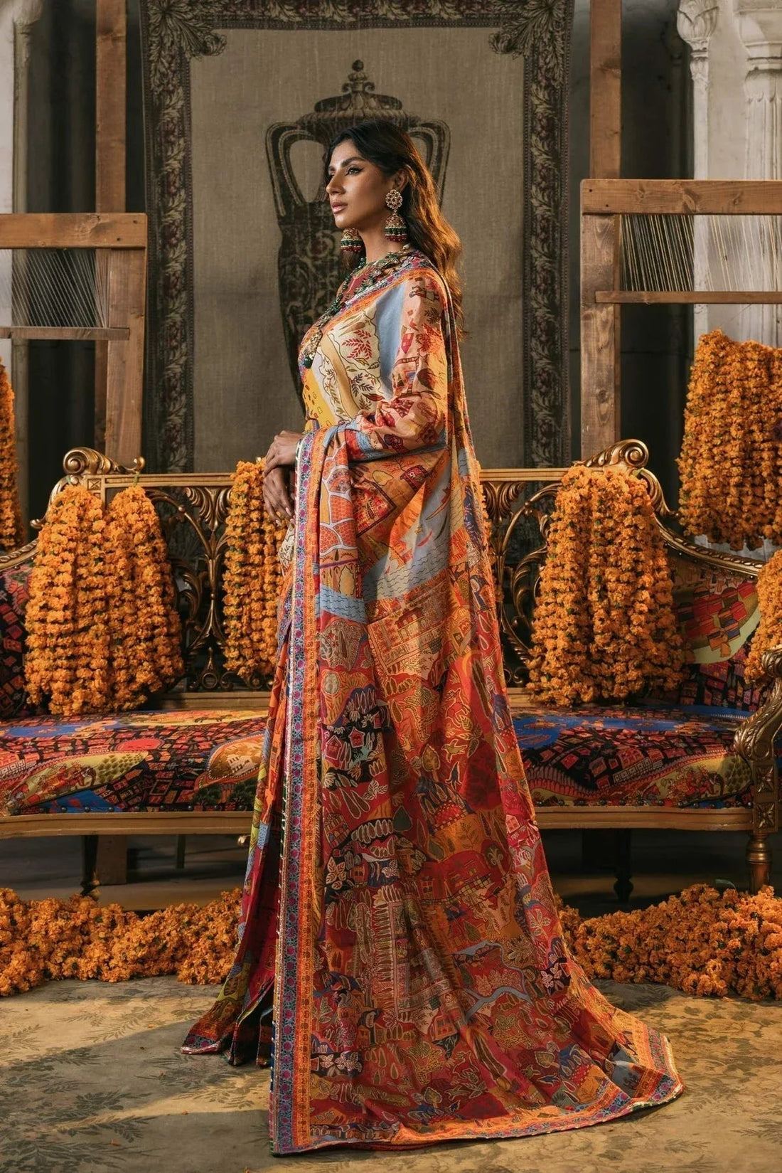 Fahad Hussayn | Lawn Banger | Mewar - Aqsa Fabrics