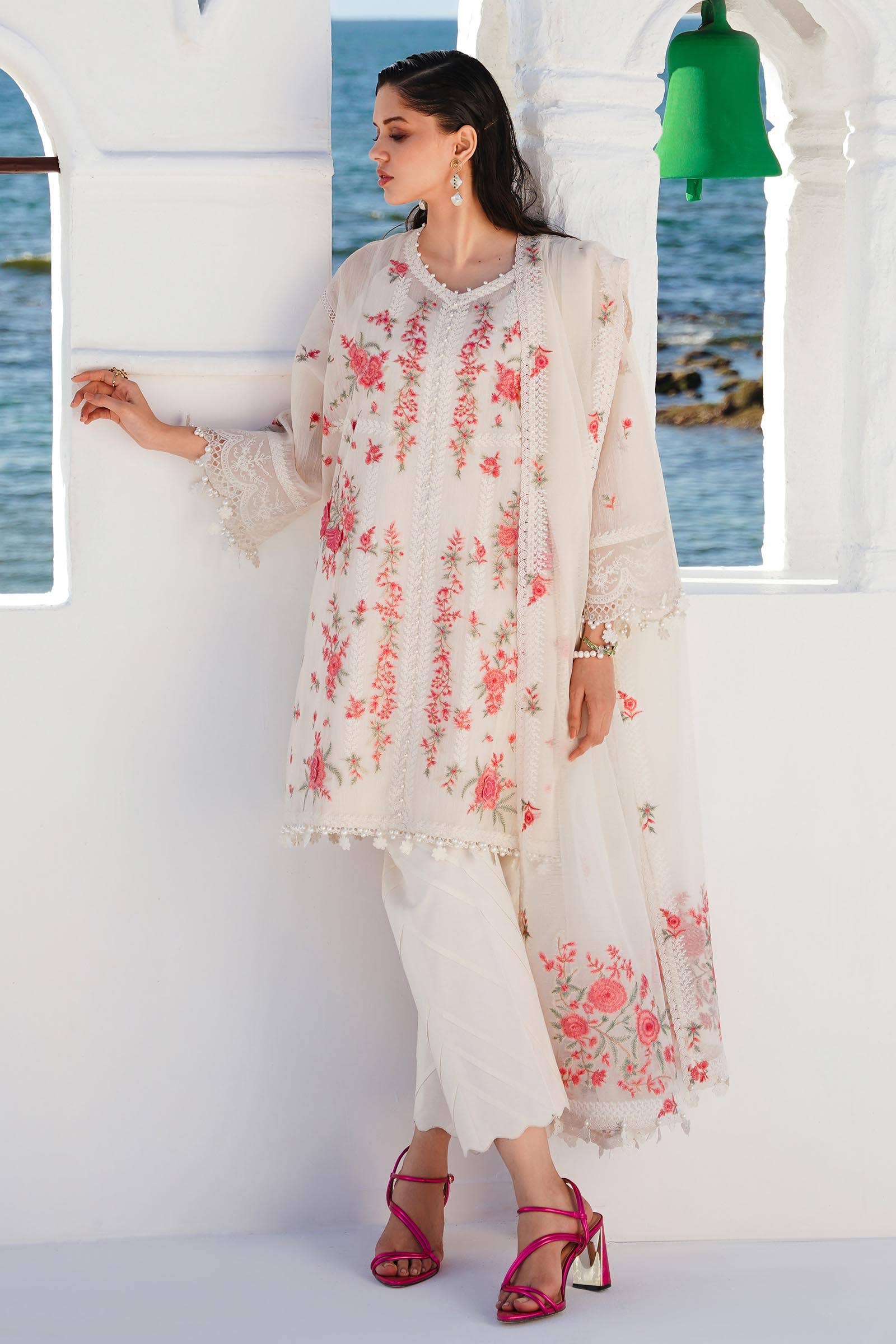 Sana Safinaz | Muzlin Spring 24 | M241-001A-CX - Aqsa Fabrics