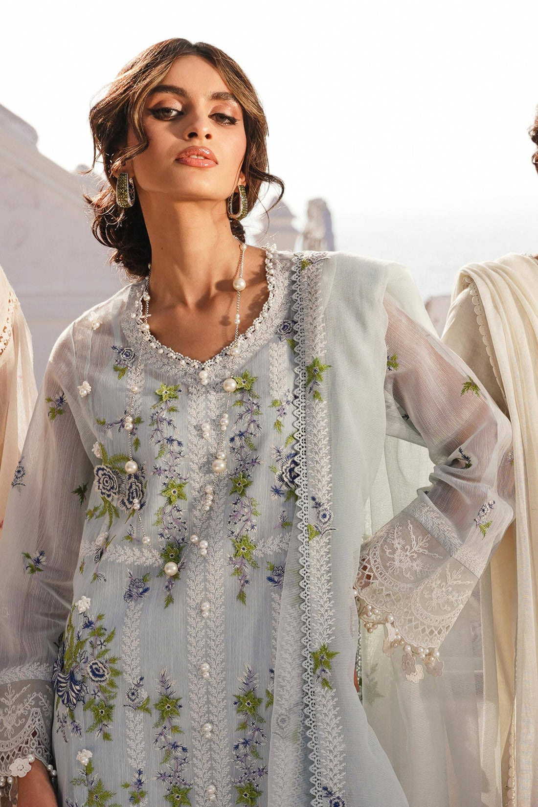 Sana Safinaz | Muzlin Spring 24 | M241-001B-CX - Aqsa Fabrics