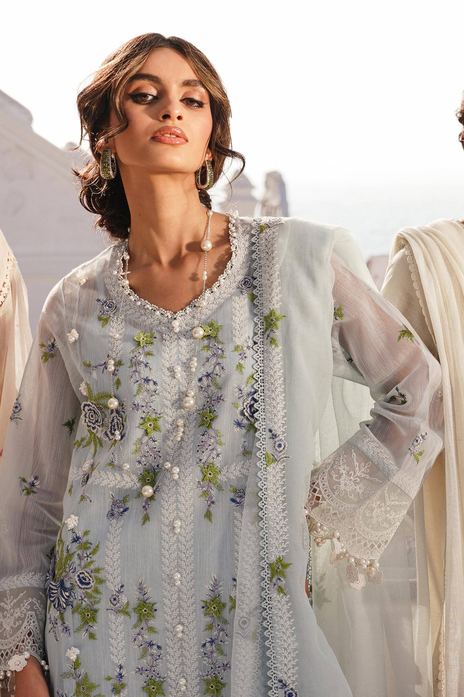 Sana Safinaz | Muzlin Spring 24 | M241-001B-CX - Aqsa Fabrics