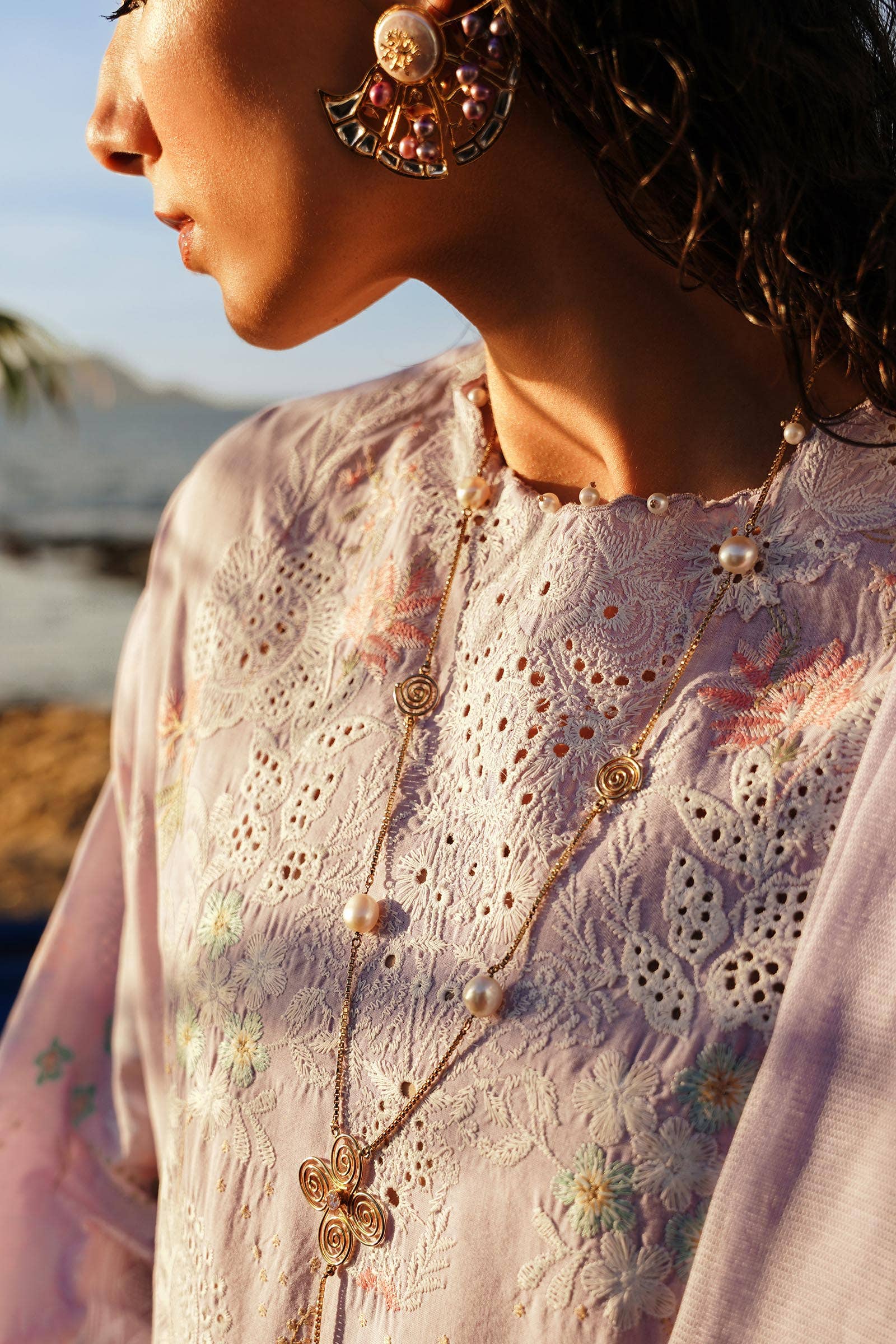 Sana Safinaz | Muzlin Spring 24 | M241-009B-DF - Aqsa Fabrics