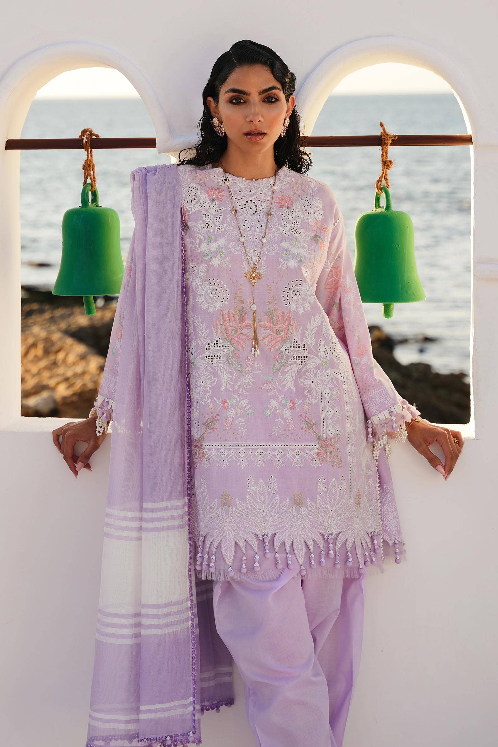 Sana Safinaz | Muzlin Spring 24 | M241-009B-DF - Aqsa Fabrics