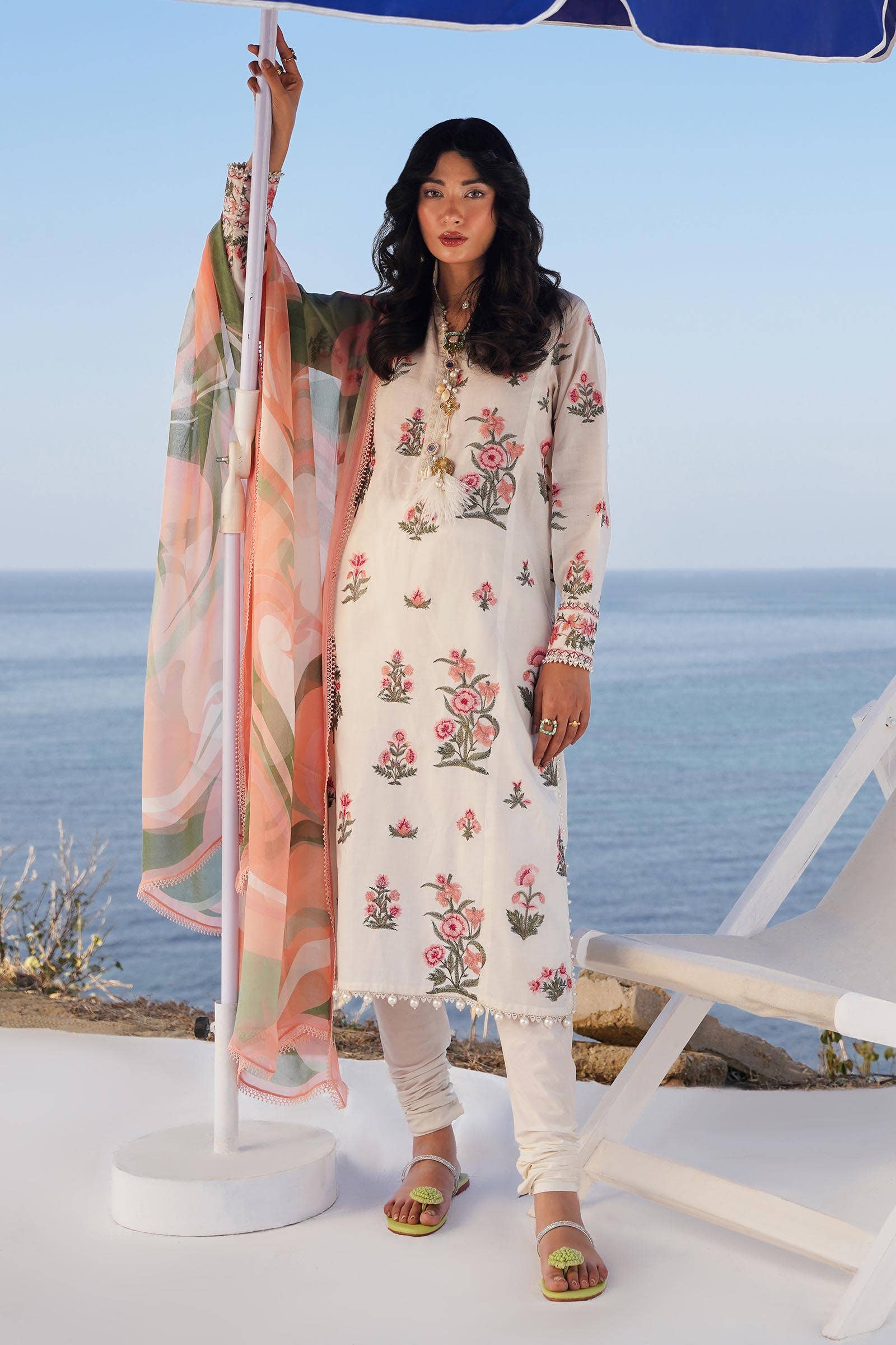 Sana Safinaz | Muzlin Spring 24 | M241-010A-CJ - Aqsa Fabrics