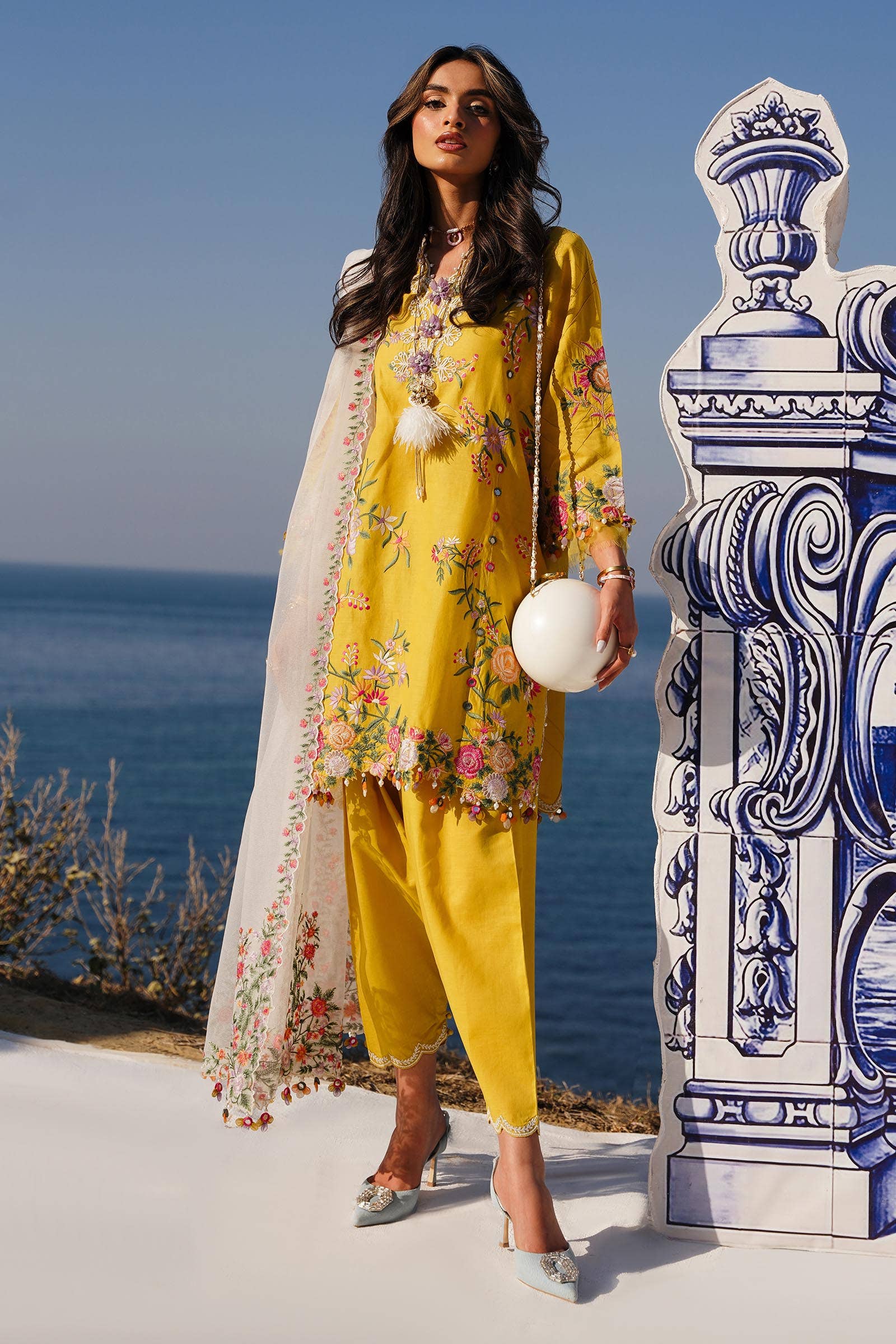 Sana Safinaz | Muzlin Spring 24 | M241-002A-CX - Aqsa Fabrics