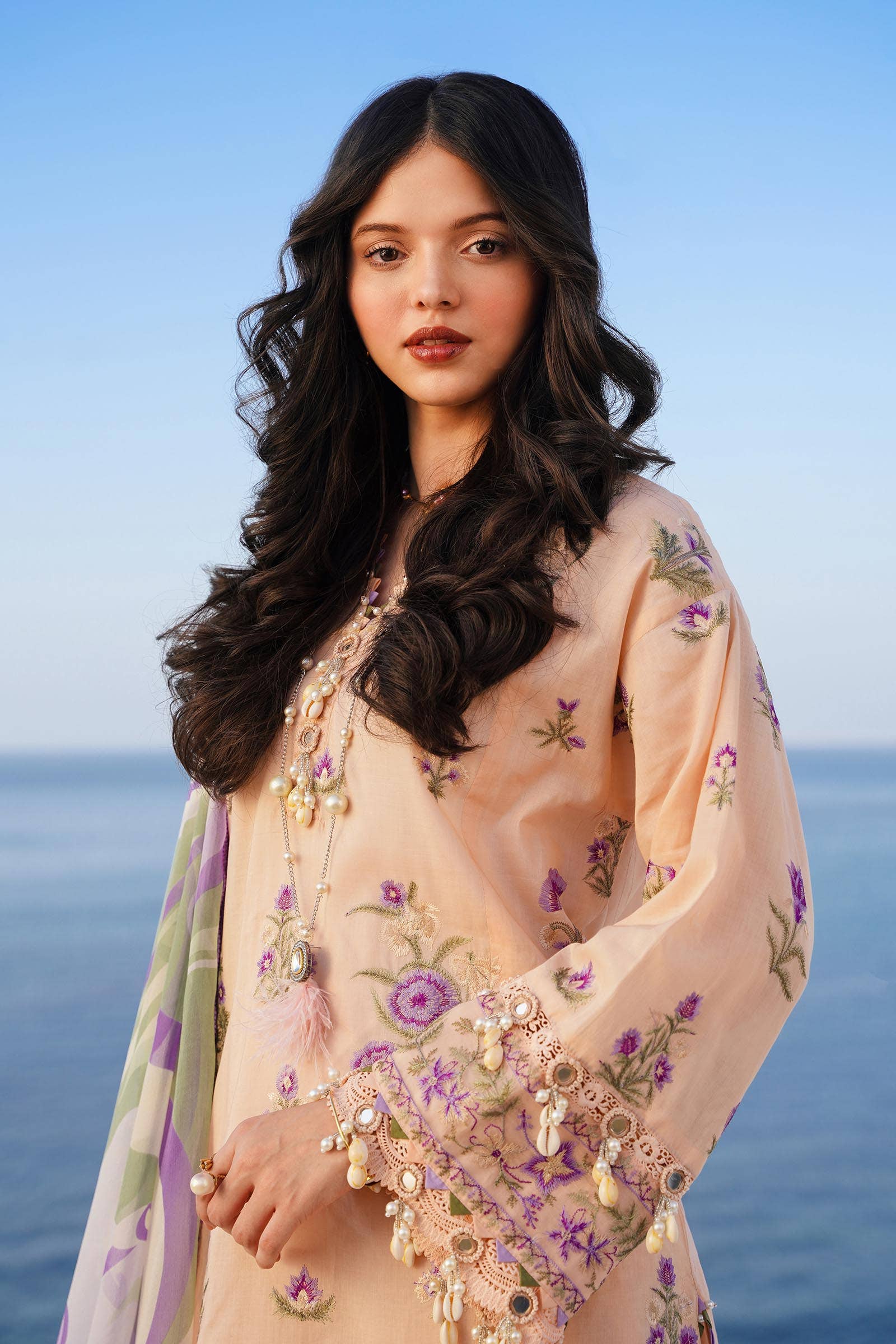 Sana Safinaz | Muzlin Spring 24 | M241-010B-CJ - Aqsa Fabrics