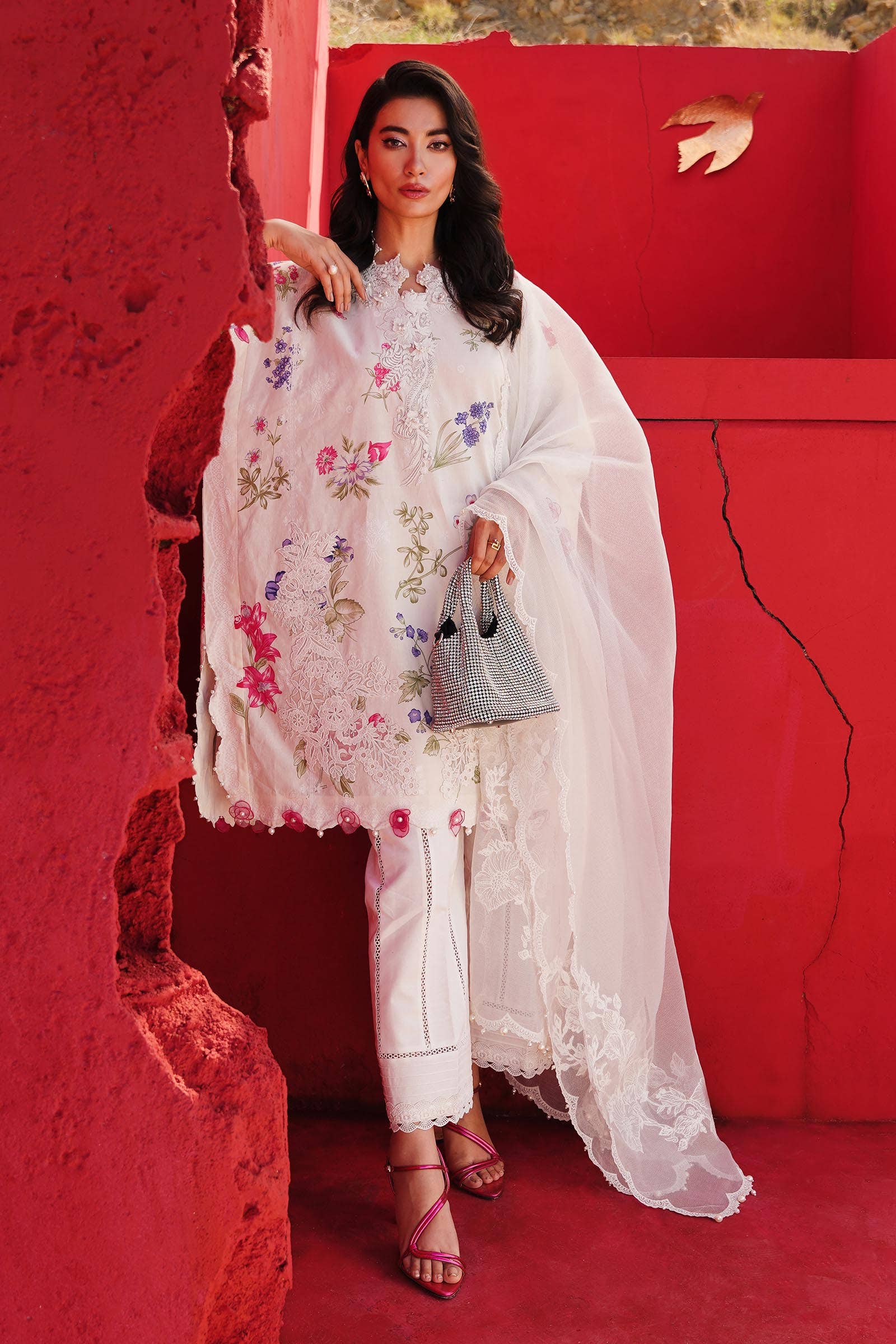 Sana Safinaz | Muzlin Spring 24 | M241-011A-CW - Aqsa Fabrics