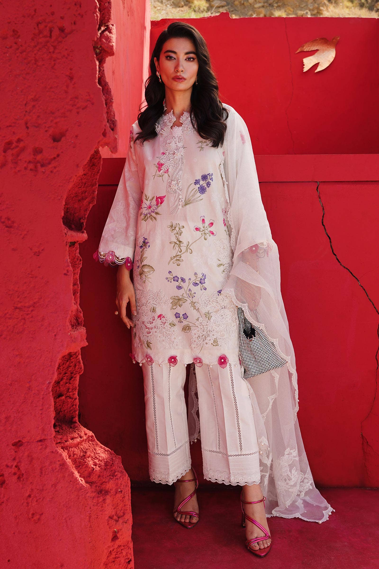 Sana Safinaz | Muzlin Spring 24 | M241-011A-CW - Aqsa Fabrics