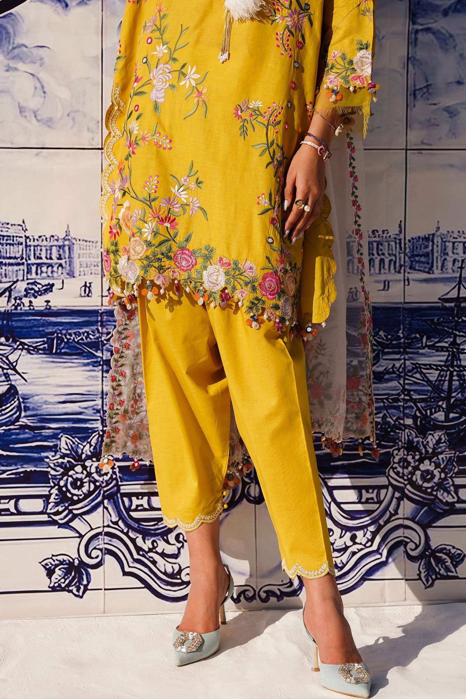 Sana Safinaz | Muzlin Spring 24 | M241-002A-CX - Aqsa Fabrics