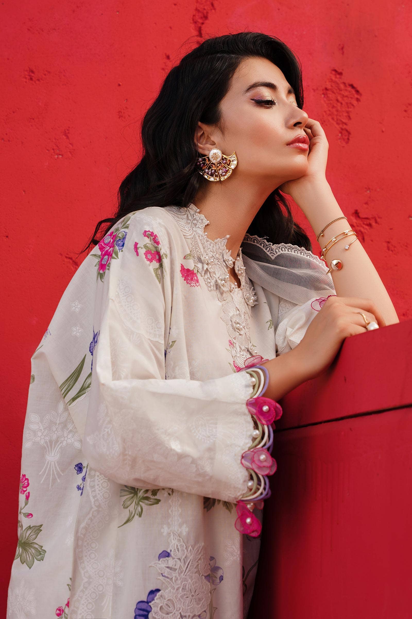 Sana Safinaz | Muzlin Spring 24 | M241-011A-CW - Aqsa Fabrics