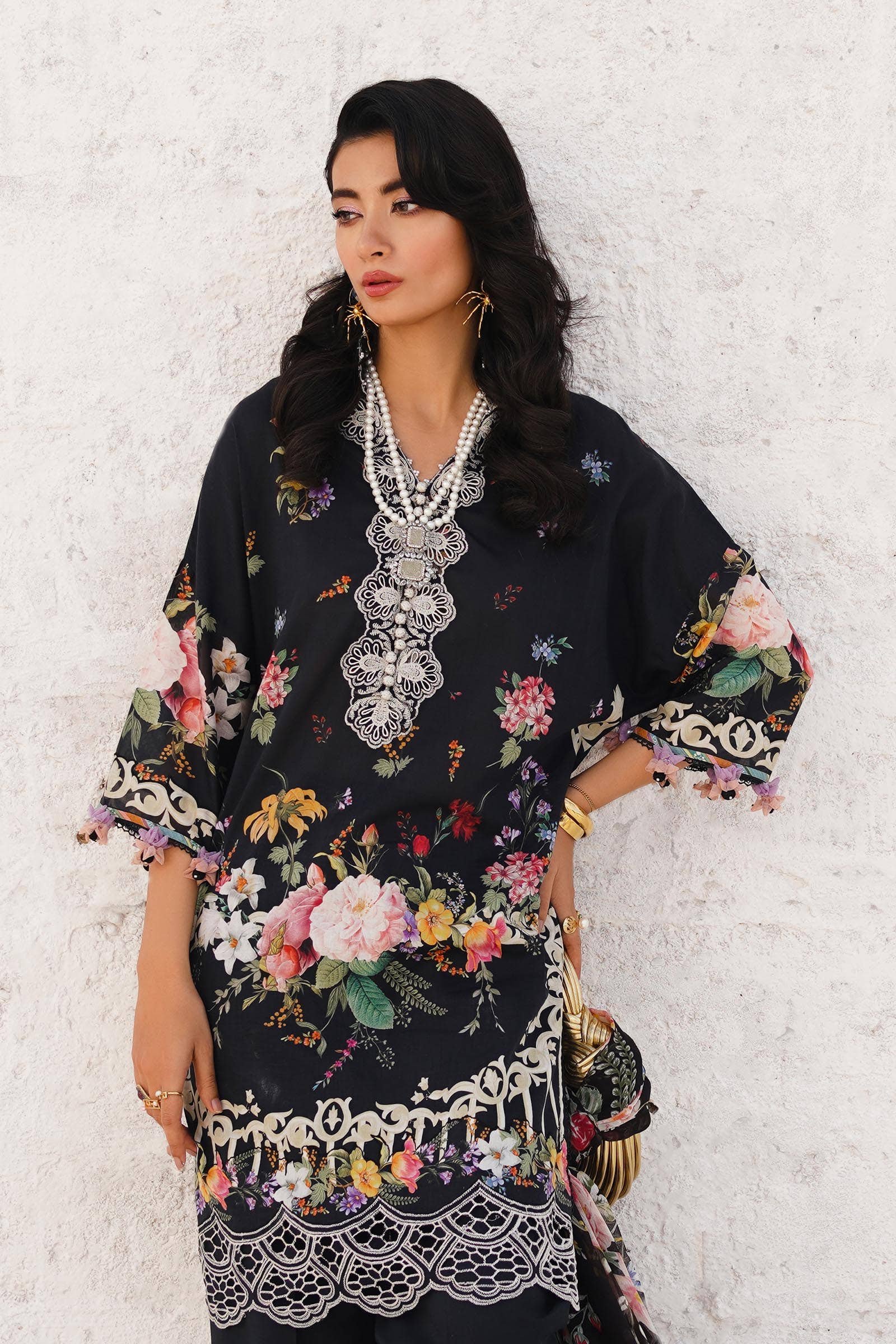 Sana Safinaz | Muzlin Spring 24 | M241-012B-CI - Aqsa Fabrics
