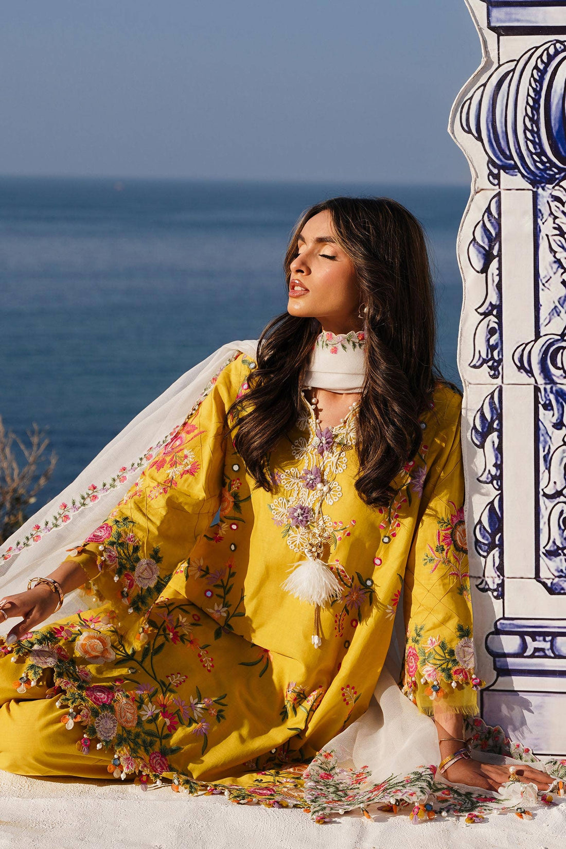 Sana Safinaz | Muzlin Spring 24 | M241-002A-CX - Aqsa Fabrics