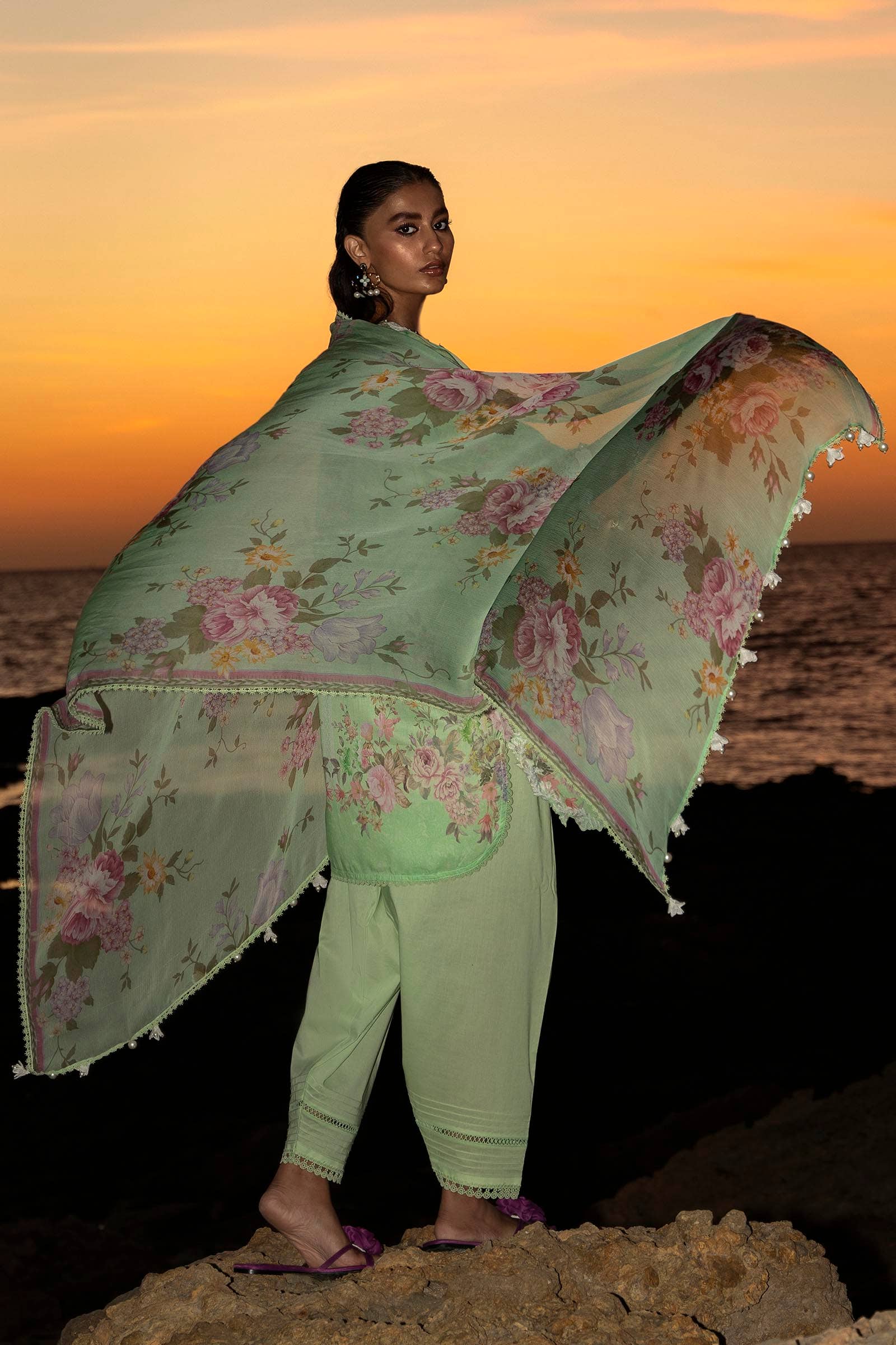 Sana Safinaz | Muzlin Spring 24 | M241-013B-CI - Aqsa Fabrics