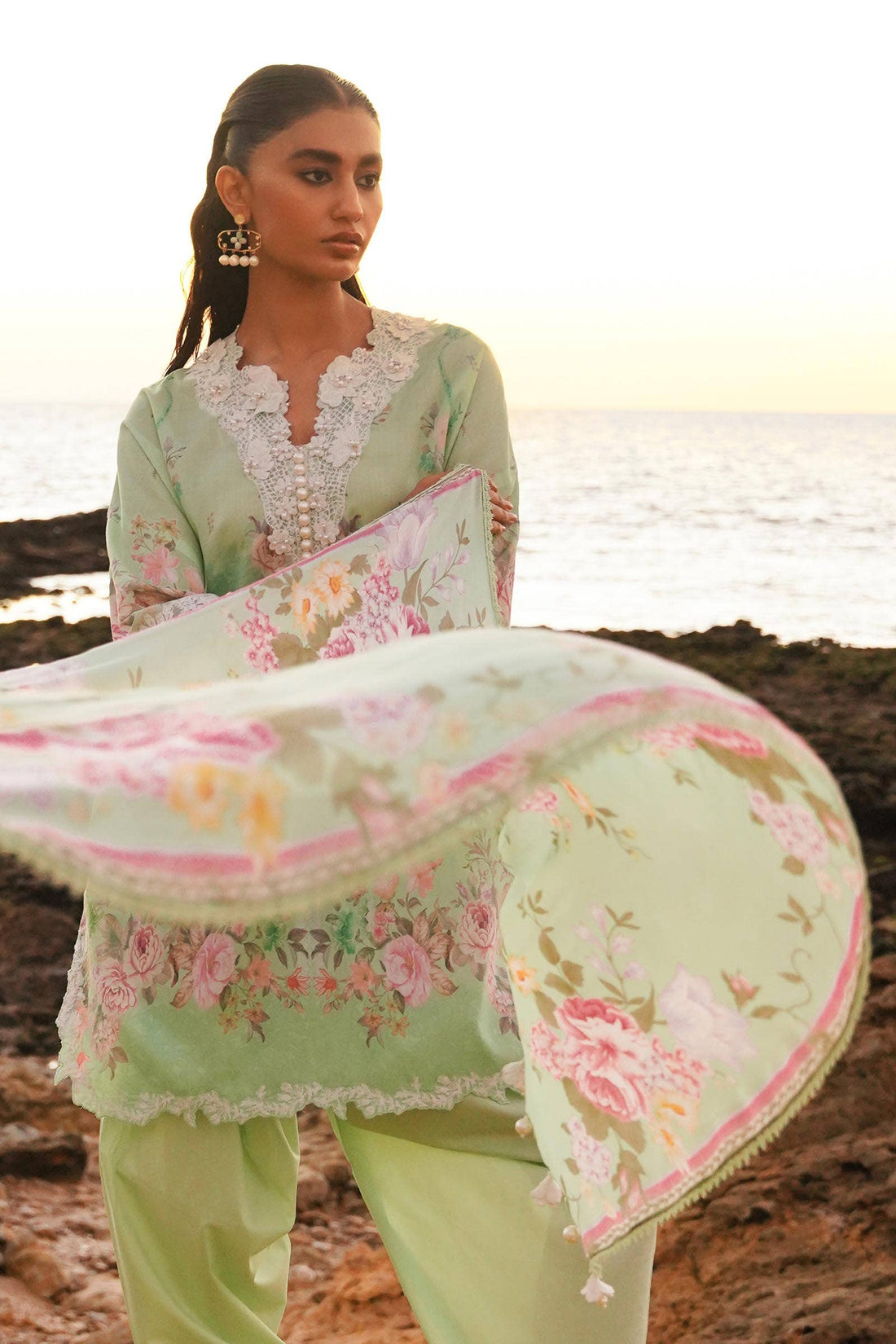 Sana Safinaz | Muzlin Spring 24 | M241-013B-CI - Aqsa Fabrics