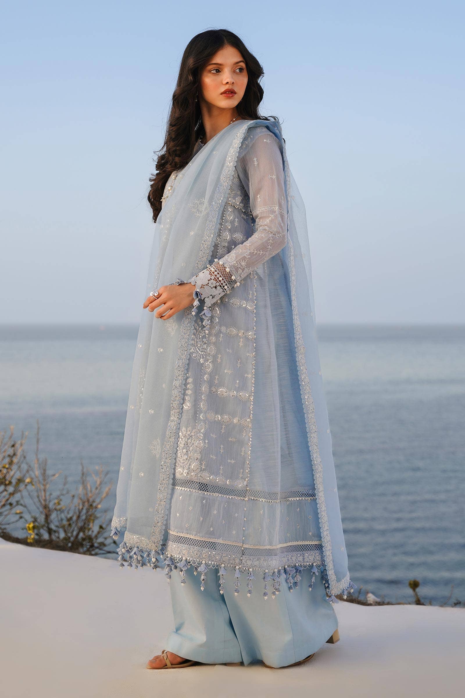 Sana Safinaz | Muzlin Spring 24 | M241-014B-CX - Aqsa Fabrics