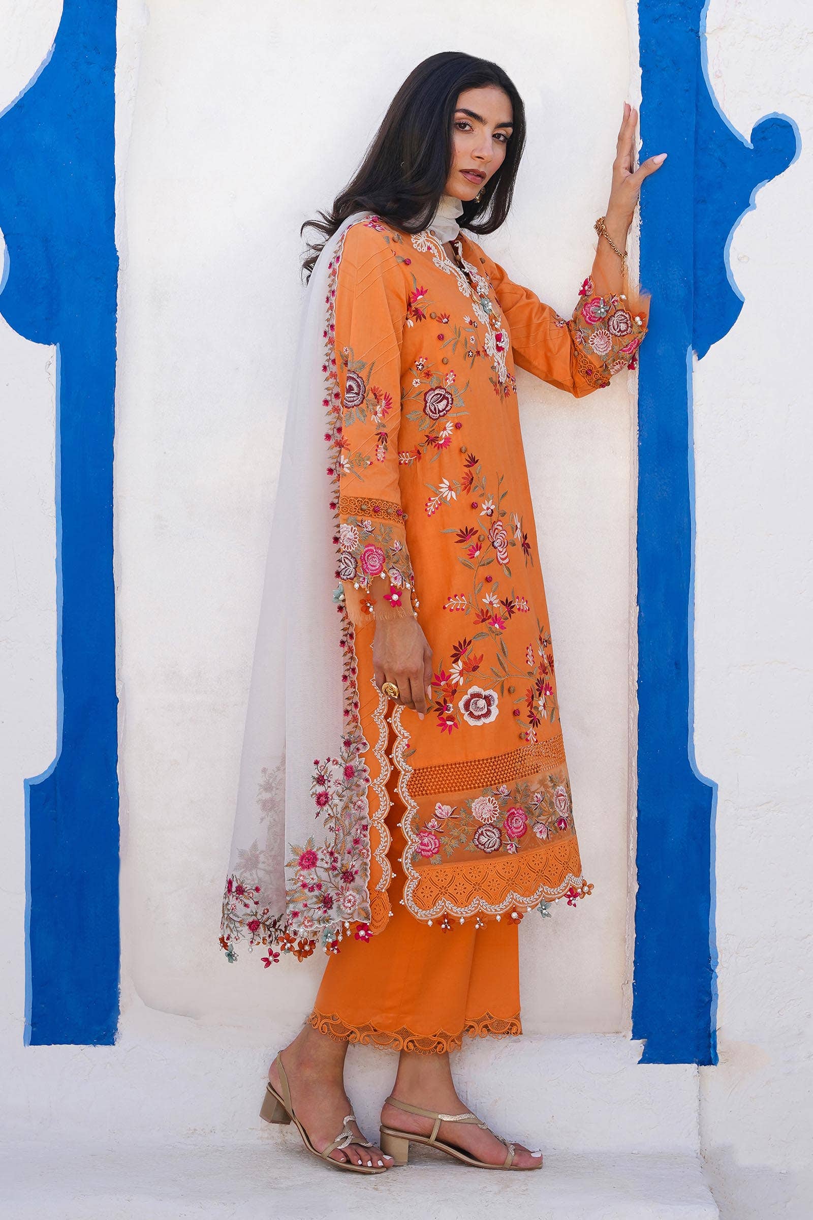 Sana Safinaz | Muzlin Spring 24 | M241-002B-CX - Aqsa Fabrics