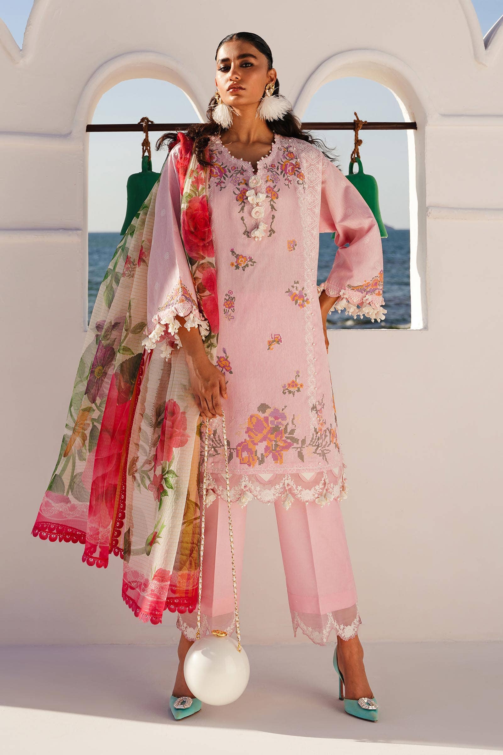 Sana Safinaz | Muzlin Spring 24 | M241-016A-CL - Aqsa Fabrics