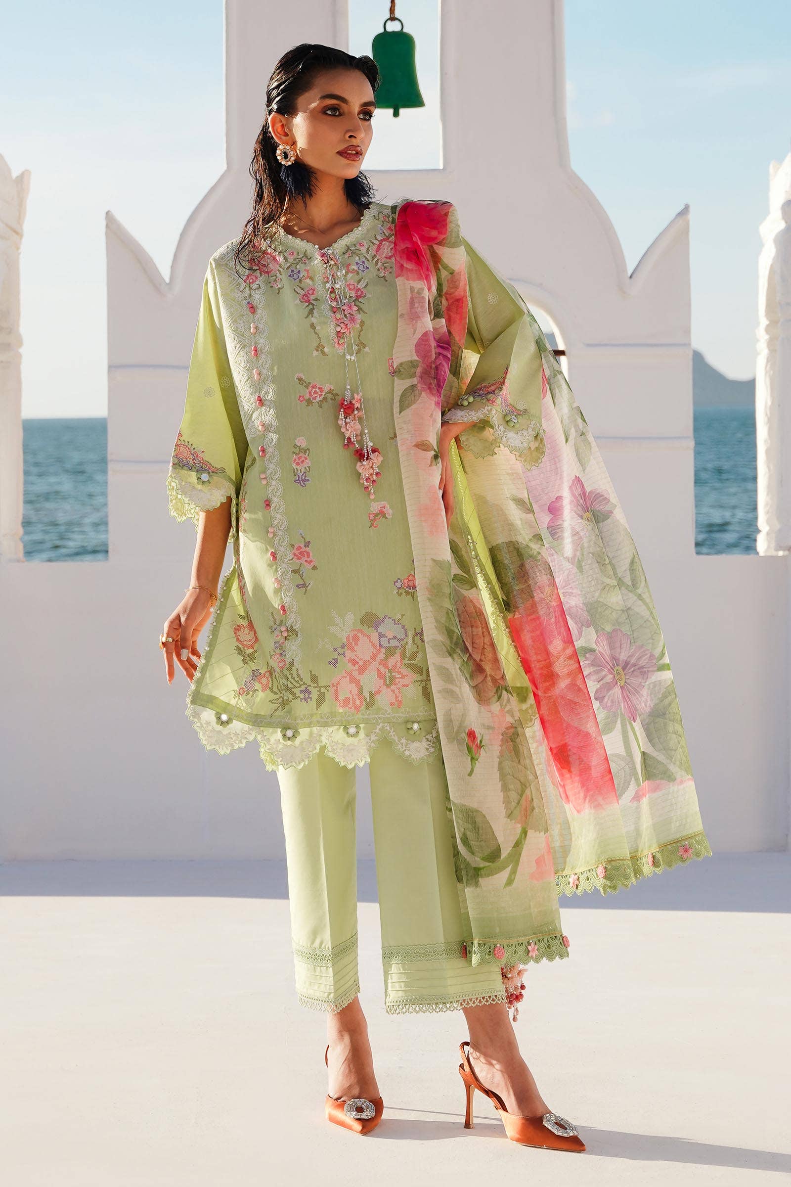 Sana Safinaz | Muzlin Spring 24 | M241-016B-CL - Aqsa Fabrics